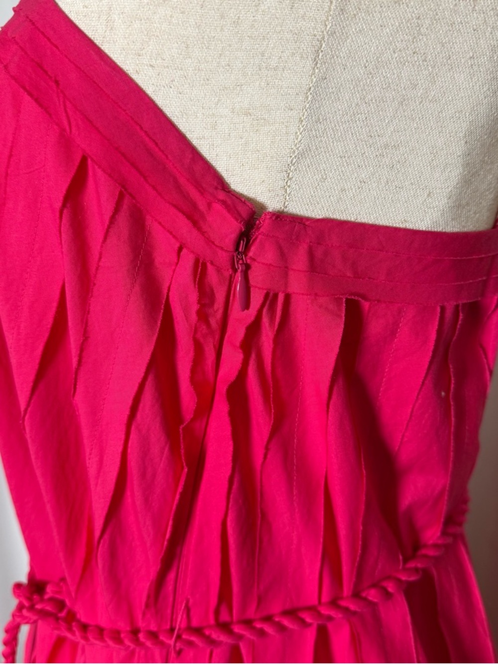 Ulla Johnson Leela Orchid Pink Midi Dress Rope Tie Waist NWT Size 2 - Picture 15 of 16